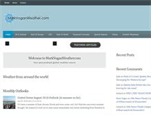 Tablet Screenshot of markvoganweather.com